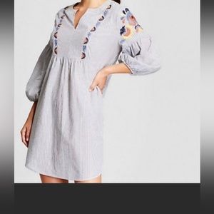 Knox Rose Striped Puff Sleeve Mini Dress ✨